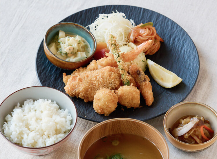 mix fried teishoku